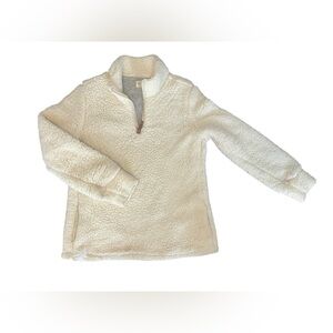 White Sherpa Pullover